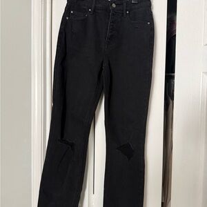 Wonderly Black Straight Leg Jeans